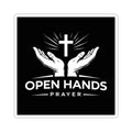 Open Hands Prayer Sticker — Christian Faith Sticker