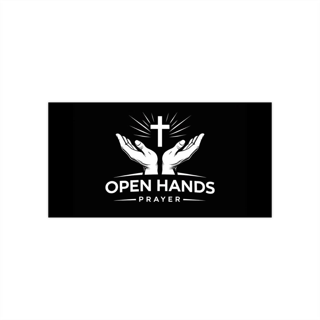 Open Hands Prayer Bumper Sticker — Faith & Inspirational Car Decal