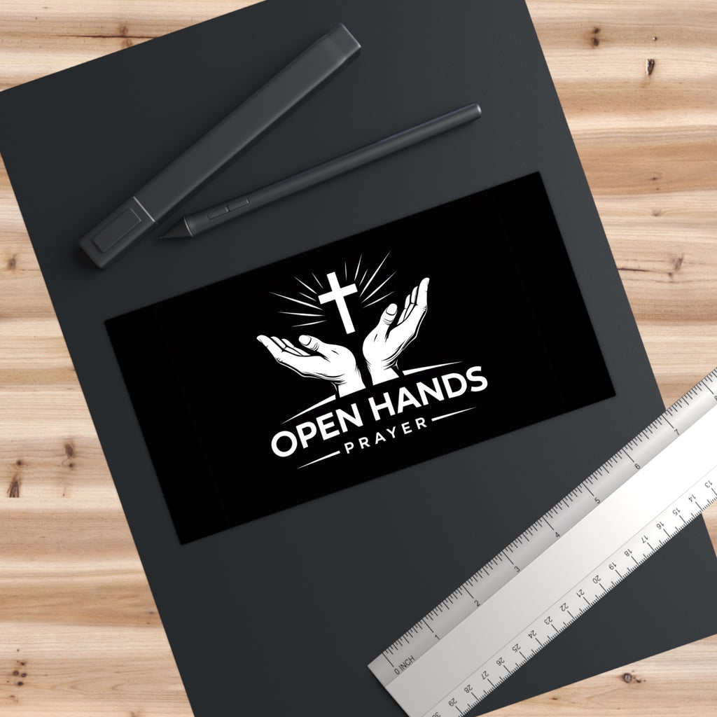 Open Hands Prayer Bumper Sticker — Faith & Inspirational Car Decal